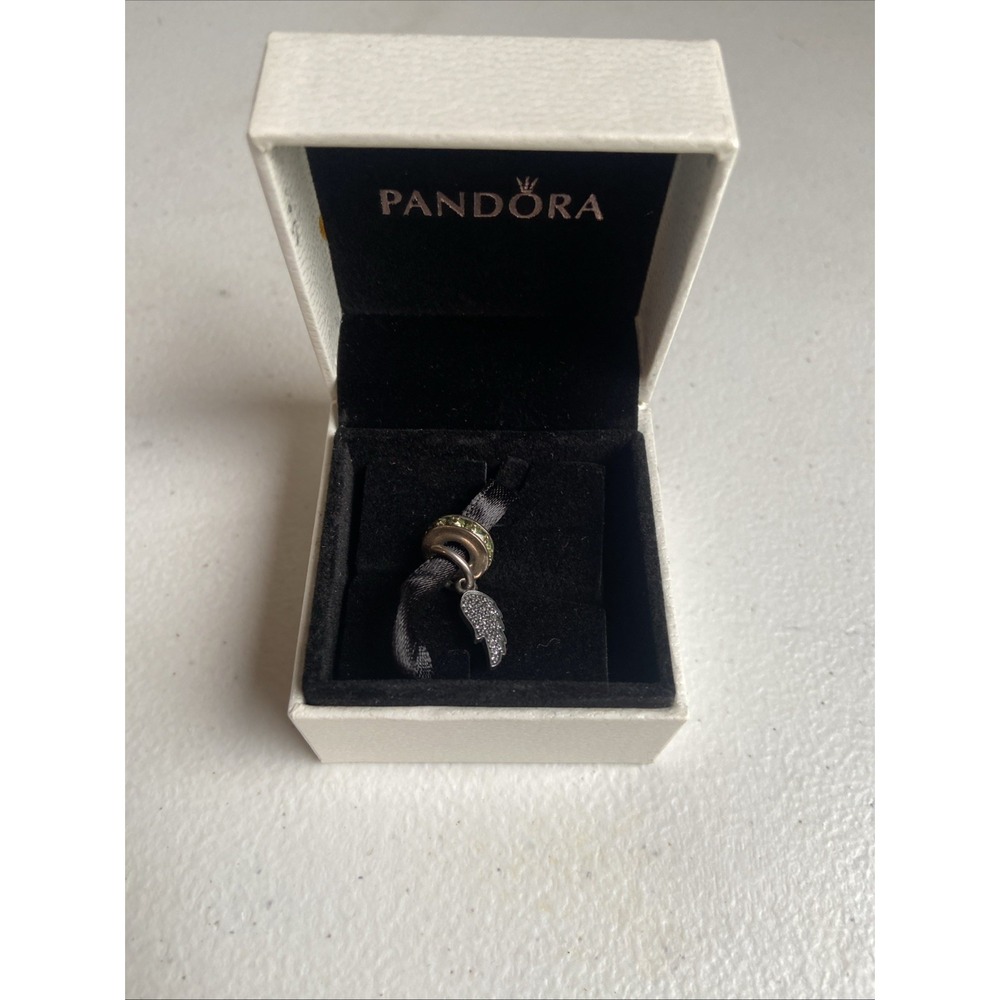 PANDORA Authentic Retired Vtg SS Angel Wing Dangle Charms S925 Ale